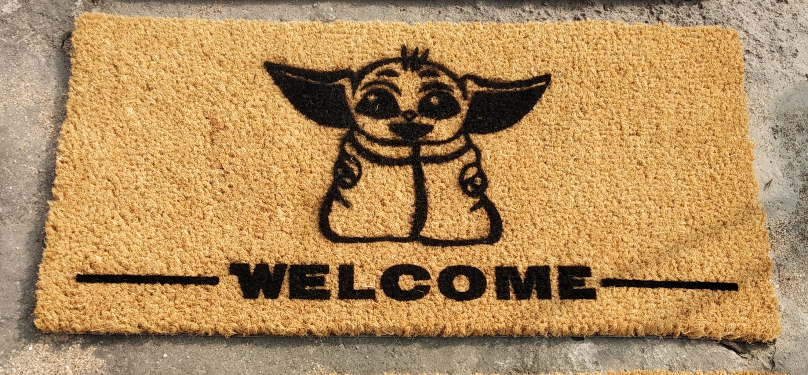 Mandalorian Doormat Star Wars doormat Disney doormat Etsy