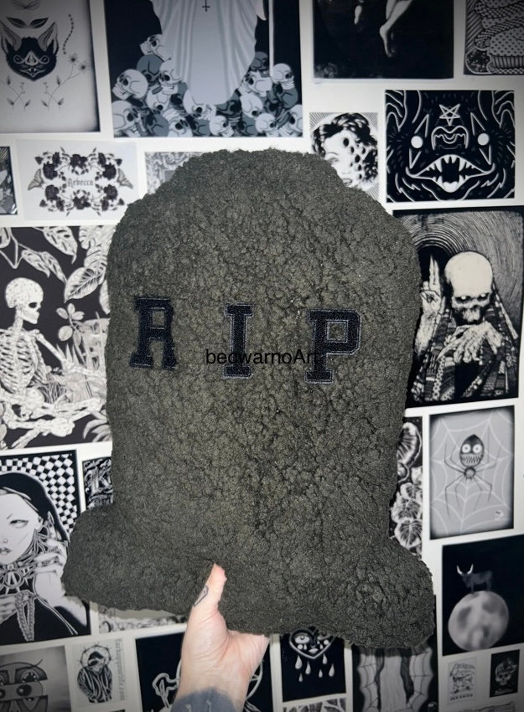 Gravestone Cushion / Pillow Halloween Spooky Scary Decor Etsy UK