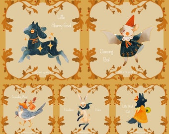 Clear Stickers - Autumn Critters