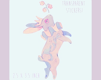 Clear Sticker- Spring Rabbit