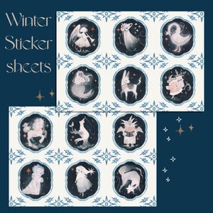 Sticker Bogen - Winter Holiday Tale