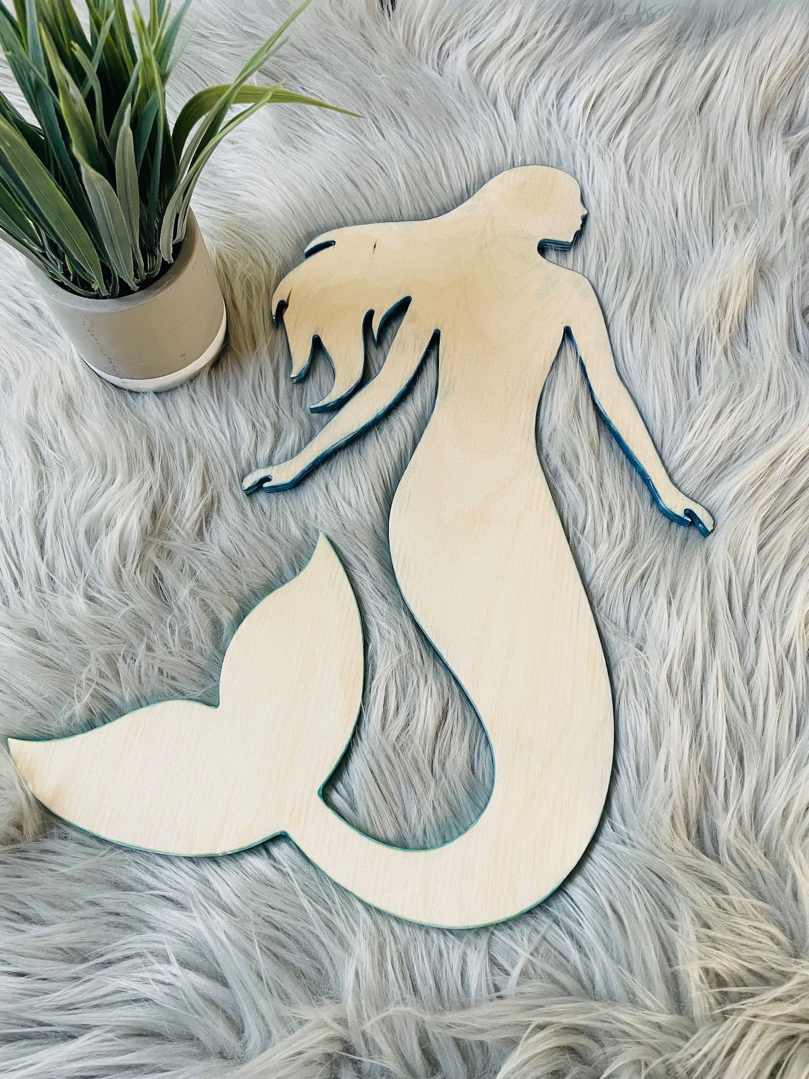 Resin Mermaid Wall Decor Wall Art Sea Life Art One of Etsy