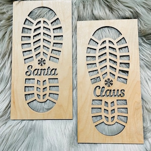 Santa’s Foot Prints | Santa’s Boots | Footprints | Santa Claus | Reindeer |Stencil | Christmas Magic