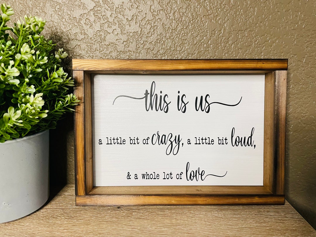This is Us Sign | Wooden Sign | Home Decor | Kitchen Decor | Family ...
