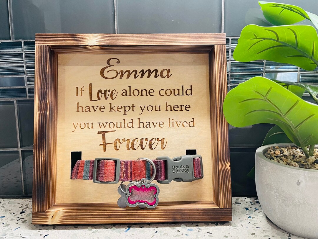 Personalized Dog Collar Pet Memorial Sign Pet Memorial Pet Keepsake Pet