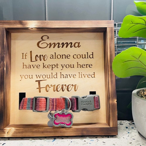 Personalized Dog Collar Pet Memorial Sign Pet Loss Pet Etsy