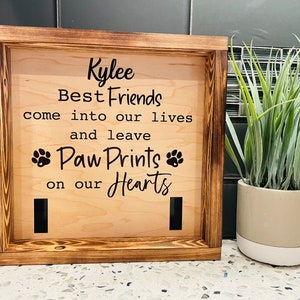 Personalized Dog Collar Pet Memorial Sign Pet Memorial Pet Keepsake Pet Collar Holder Pet Loss Family Friend Rainbow Bridge image 7