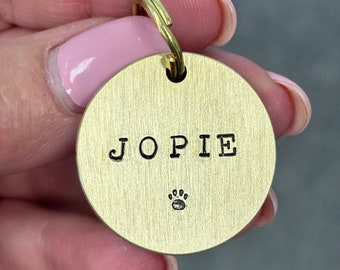 Custom Engraved Dog ID Tag, Dog Collar Tag, Dog Tag for Dogs or Cat, Personalized, Pet ID Tag, Dog Name Tag Pet Tag, Kitten Cat ID Charm
