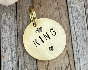 Dog ID Tag for Dogs or Cat, Personalized Custom Dog Collar Tag, Pet ID Tag, Dog Name Tag Pet Tag Engraved Dog ID Tag, Kitten Cat Play Collar