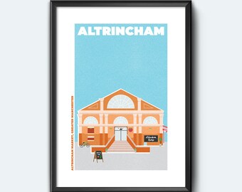 Altrincham Market, Manchester Print