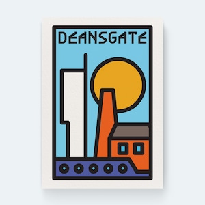 Deansgate Manchester, Line Print