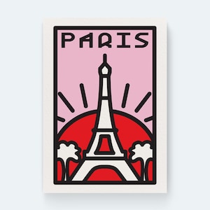 Paris, Eiffel Tower, Line Print