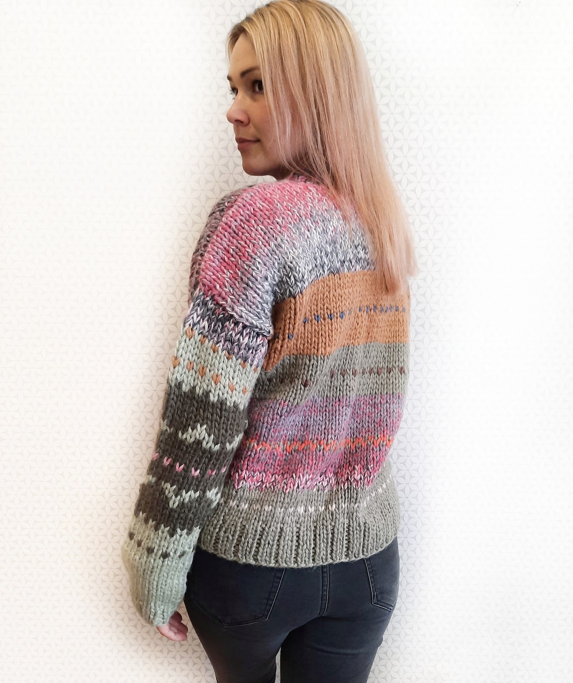 Scandinavian Nordic wool sweater vest women chunky hand knit | Etsy