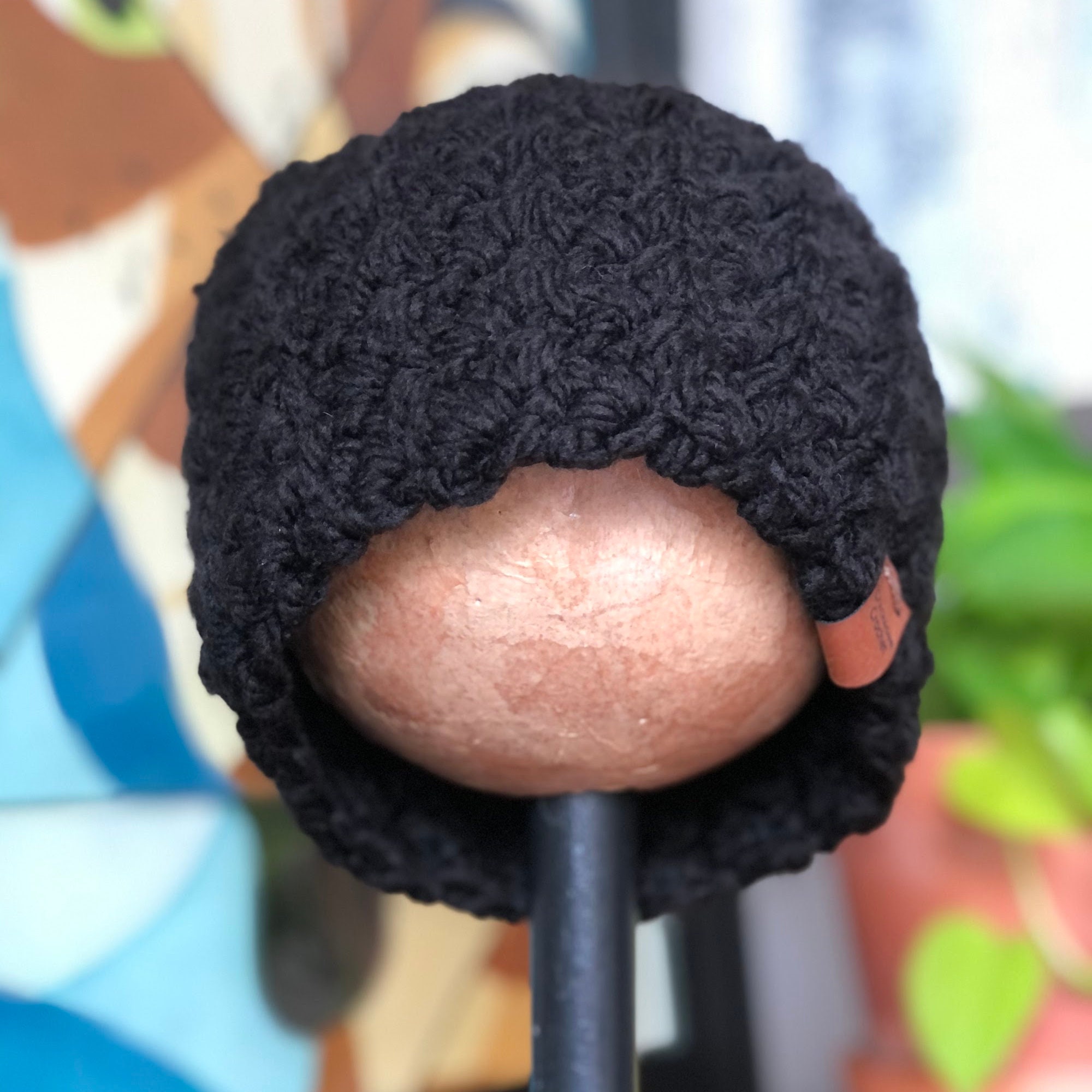Ear Warmer Headband, Messy Bun Hat, Ponytail Hat, Skiing  display picture 3