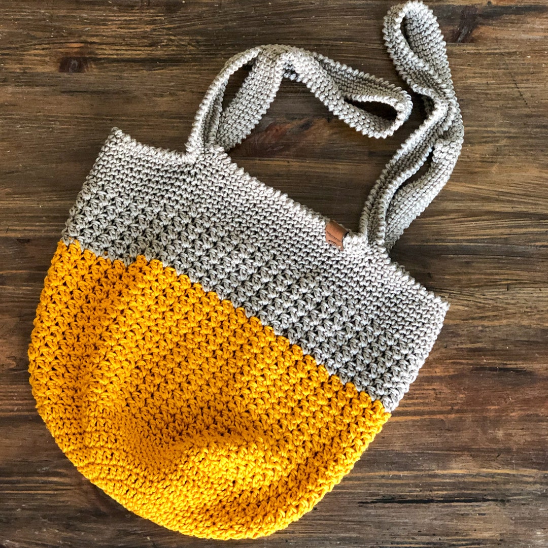 トートバッグ CROCHET SHOPPING BAG Cotton Crochet Tote Bag, Market Bag, String Mesh Grocery Sac