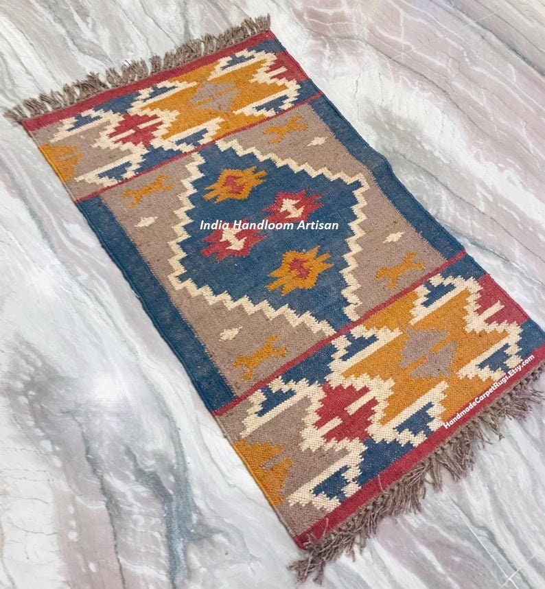 Rugs Bohemian rug 4X6 wool and jute rug wool jute mat 8X10 ft 5X8 6X9