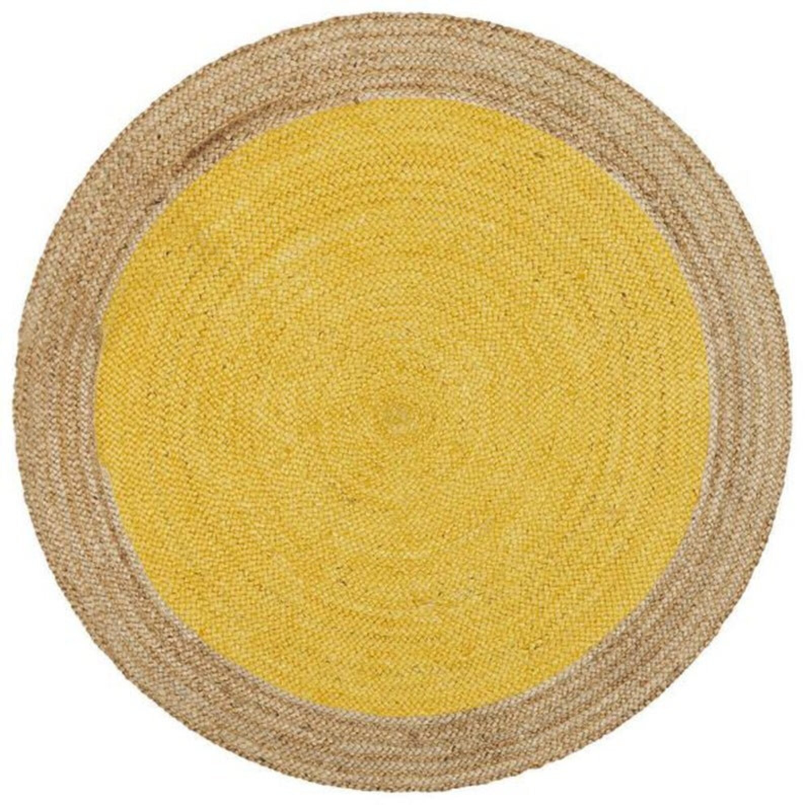 4x4 6x6 8x8 10x10 Ft. Hemp Jute Round Rug Natural Jute and Herb Dye Rug