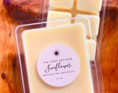 SUNFLOWER soy wax melts - floral wax tarts for warmer - natural candles - wax clamshell cubes - sunflower fragrance - house warming gifts