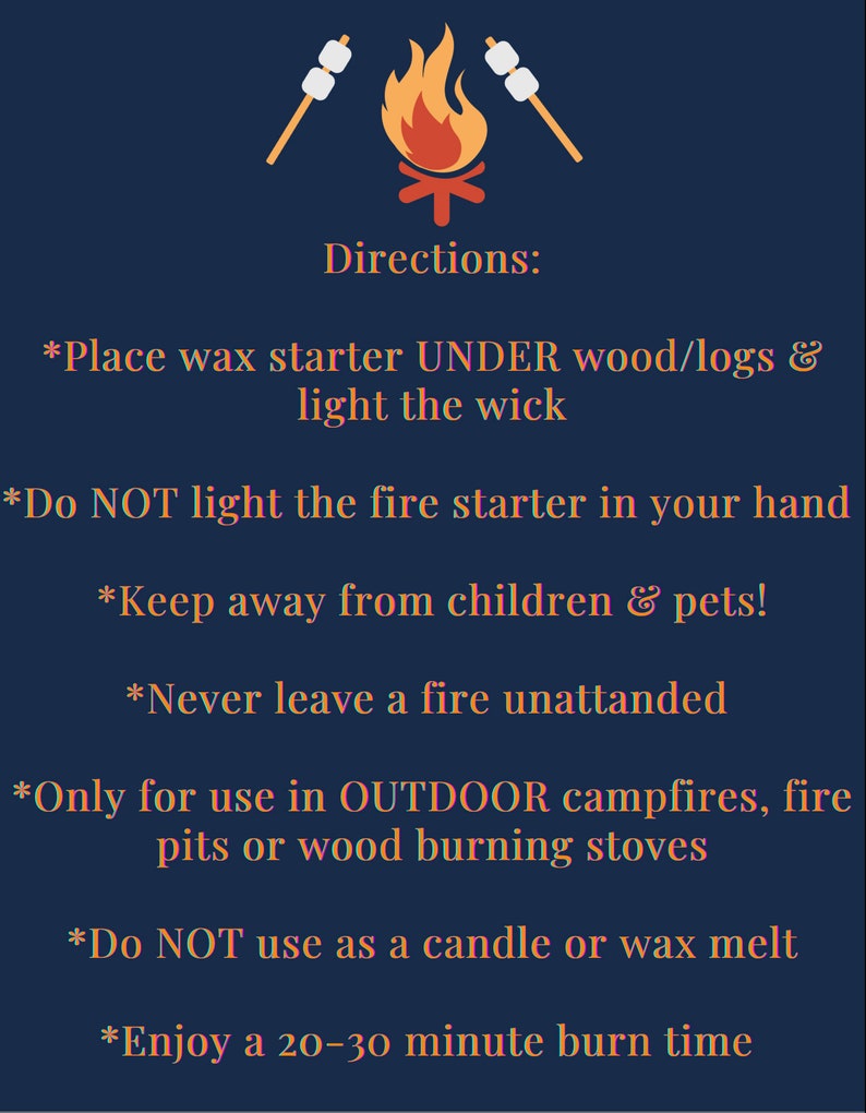 Fire Starters for Fire Pits & Log Fires Floral and Herbal Etsy