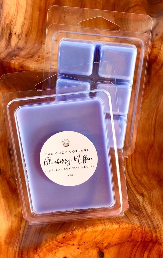 BLUEBERRY MUFFIN strong scented wax melts - 100% soy - non toxic candles - wax tarts for warmer - bakery scented - eco friendly candles