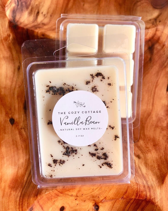 VANILLA BEAN Natural Wax Melts for Warmer 100% Natural Soy Wax Tarts Non  Toxic Vanilla Candles Madagascar Vanilla Bean Eco Friendly 