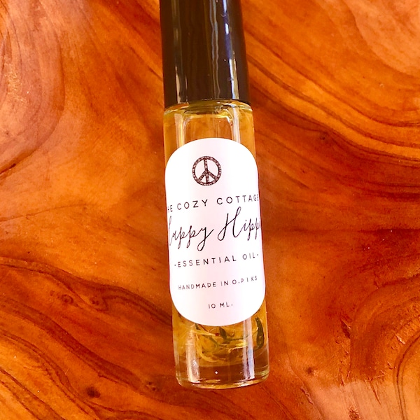 PATCHOULI Oil Roller - Roll On Patchouli Oil - Hippie Scent - Natural Perfume - Organic Fragrance - Hippie Gifts - Essential Oil Roller 10ml