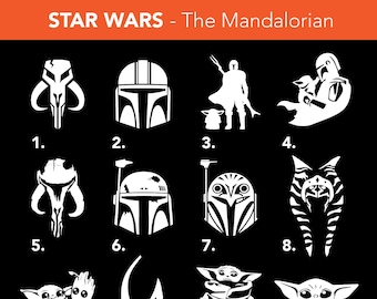 Star Wars The Mandalorian - Permanent Vinyl Decals