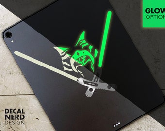 Star Wars Ahsoka Series - White or Glow Permanent Vinyl Decal