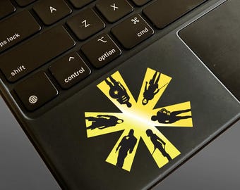 MARVEL Thunderbolts Team - METALLIC yellow and black Permanent Vinyl Decal