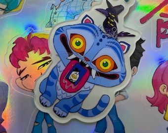 Derpy Tiger GLOW KEYCHAIN Huntrix Saja Boys Kpop demon