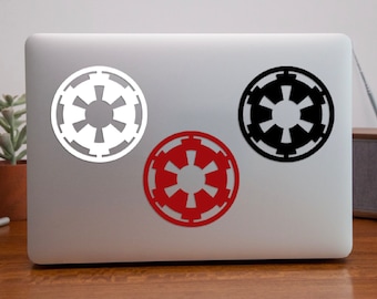 STAR WARS Galactic Empire Emblem - Red, White, or black Permanent Vinyl Decal