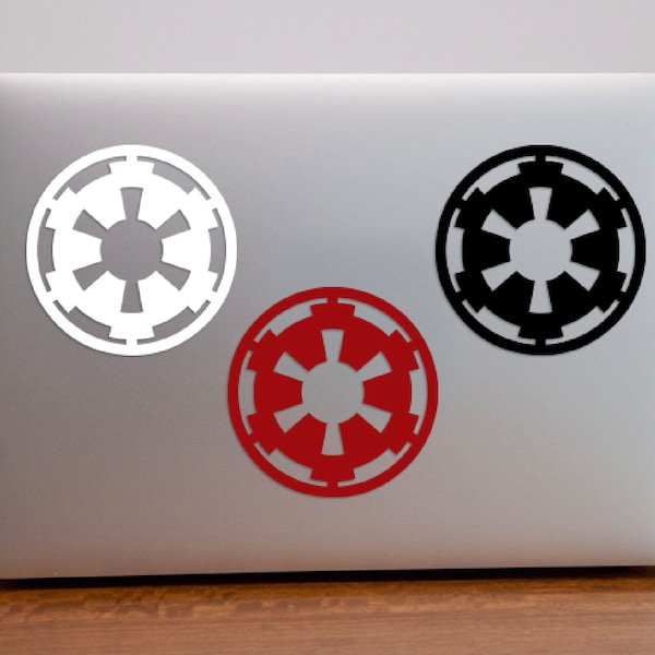 STAR WARS Galactic Empire Emblem - Red, White, or black Permanent Vinyl Decal