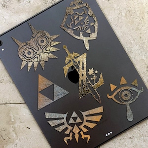 Legend of Zelda - METALLIC Textured Glossy Gold Permanent Vinyl Decal