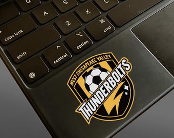 MARVEL Thunderbolts Soccer Team - Yellow black white Permanent Vinyl Decal