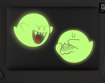 Super Mario Boo - Glow or white Permanent Vinyl Decal