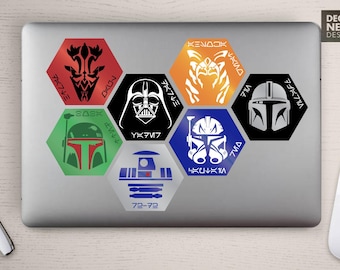 Star Wars Hex Icons of the Galaxy Vinyl Decals