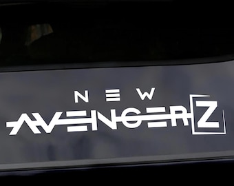 Marvel New AvengerZ - White, Black, Red Permanent Vinyl Decal
