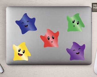 Super Mario Galaxy Luma CUSTOM - METALLIC Permanent Vinyl Decal