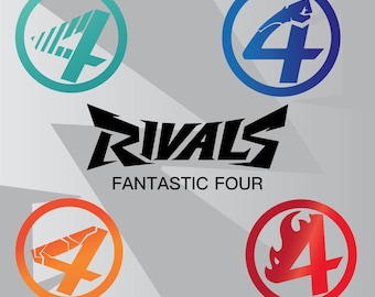 Marvel Rivals Fantastic Four Decal - Metallic Vinyl