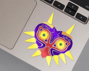 Legend of Zelda Majoras Mask - Full Color METALLIC  Permanent Vinyl Decal
