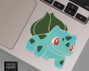Pokemon  Bulbasaur -  Teal Red Metallic Vinyl Decal