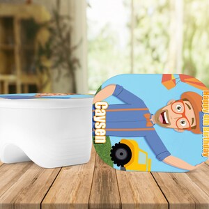Blippi birthday party theme treat favor PNG PDF digital file | Etsy