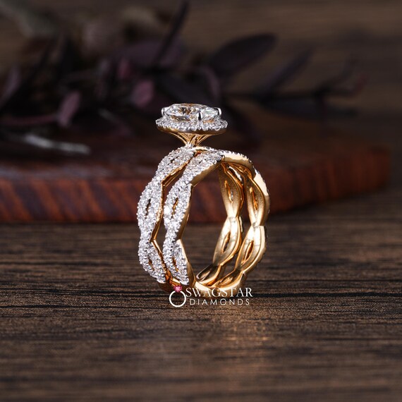 2.2 Ct Oval Cut Lab Grown Diamond Engagement Ring IGI Certified Oval Diamond Anniversary Ring 14K Solid Gold Ring Wedding Ring