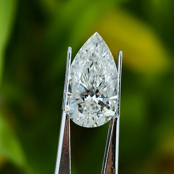 IGI Certified 1-5 Carat Pear Cut Lab Grown Diamond, Engagement Ring