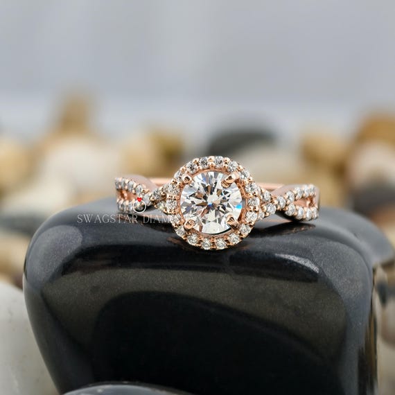 Round Cut Engagement Ring Lab grown diamond, 2 Carat Lab Diamond Ring, Jewellery for Women, Gift for Her, Wedding Diamond Ring, Gold Rings
