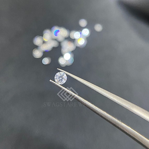 Round Lab Grown Diamond: DEF, VVS-VS Clarity, 1.00-5.00mm Loose Stone