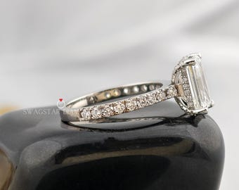 大粒エメラルドカット5.0ct ラボダイヤモンド 5.0カラットのエメラルドカットのラボグロウンダイヤモンド