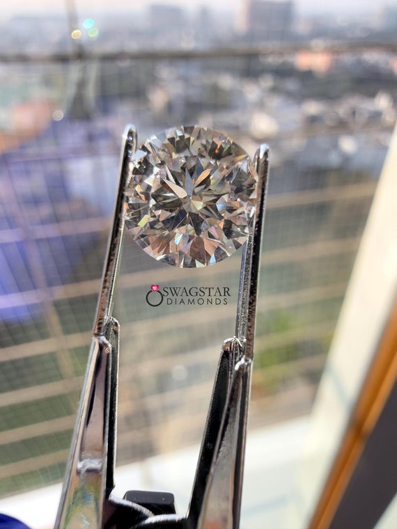 1.00 to 5.00 CARAT Round Cut Lab Grown Loose Diamond IGI Certified Man Made Diamond For Engagement Ring Lab Diamond ALL Colour clarity