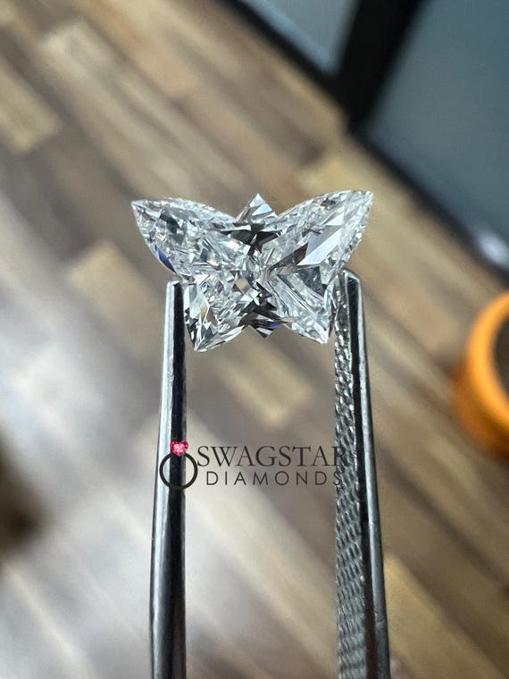 1 Carat Butterfly Lab Grown Diamond, Loose Stone