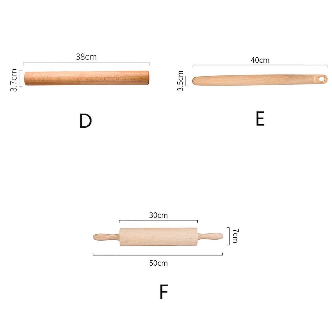 French Rolling Pin Straight Rolling Pin Wood Rolling Pin Etsy